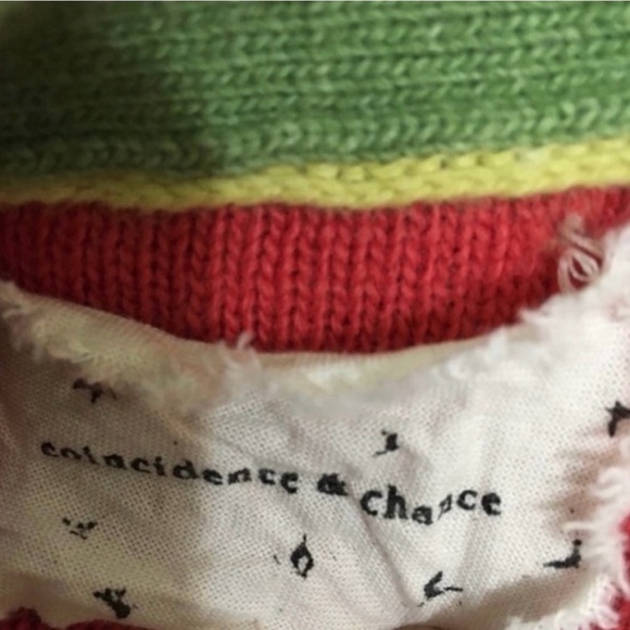 LAST CALL Anthropologie Cardigan Sweater Women’s XS Rainbow Striped - Picture 7 of 9